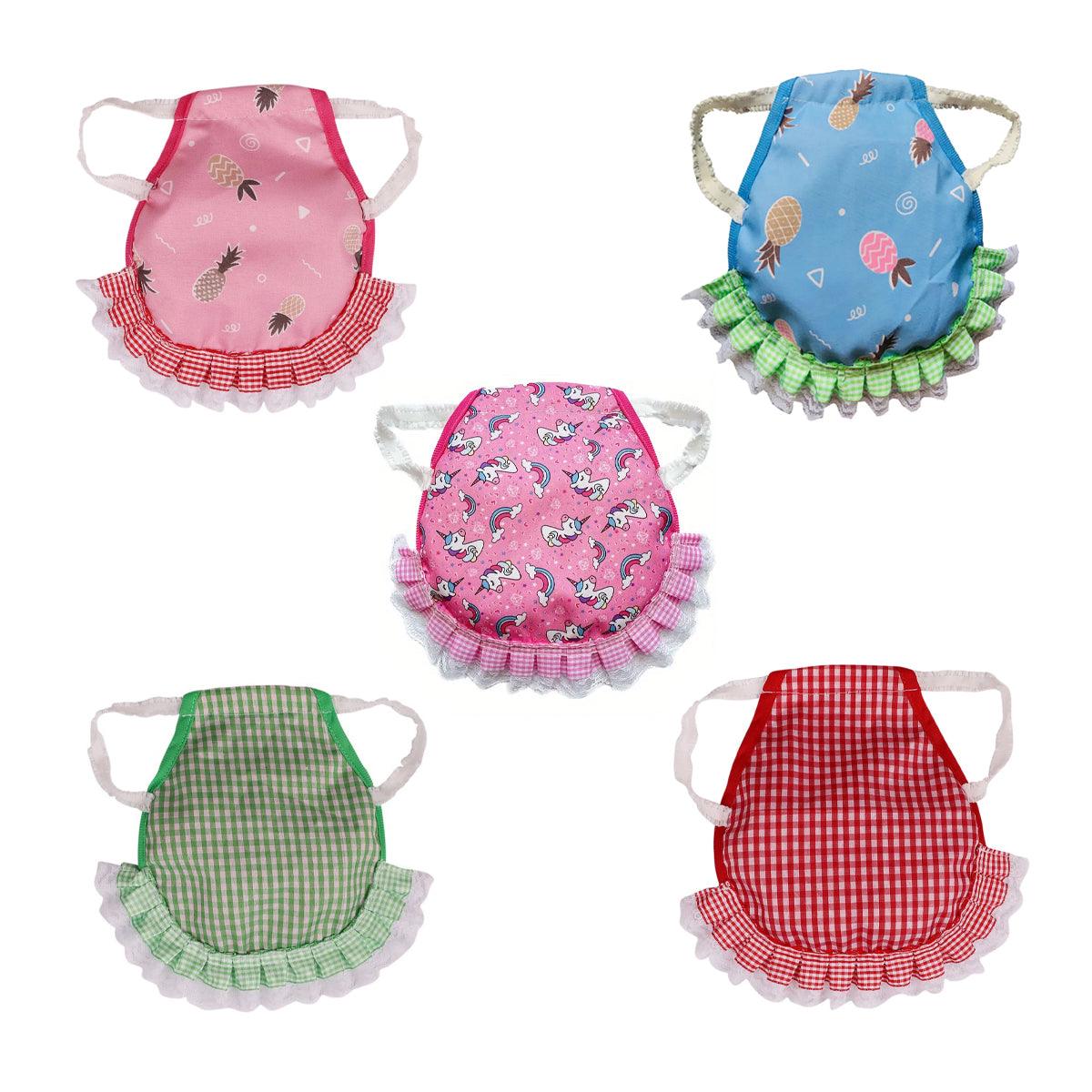 5pcs Pet Feather Protector Hen Apron Poultry Protection Apron for Chickens Birds