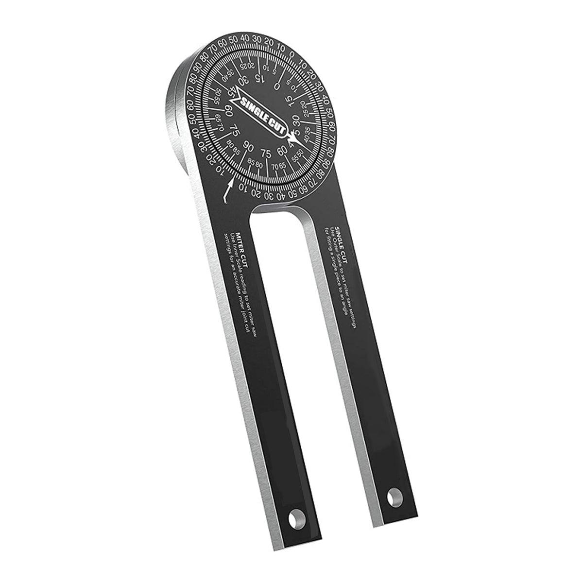 360 Degree Woodworking Protractor Angle Finder Positioning Tool Horizontal Gauge