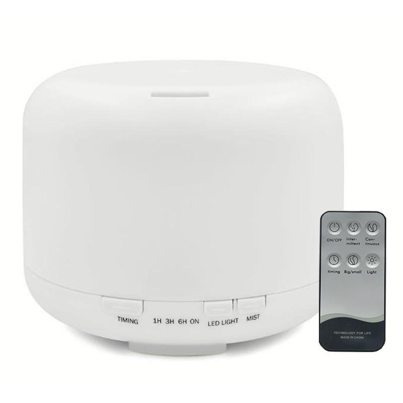 500ML Aroma Aromatherapy Diffuser LED Oil Ultrasonic Air Humidifier Purifier - Light Wood