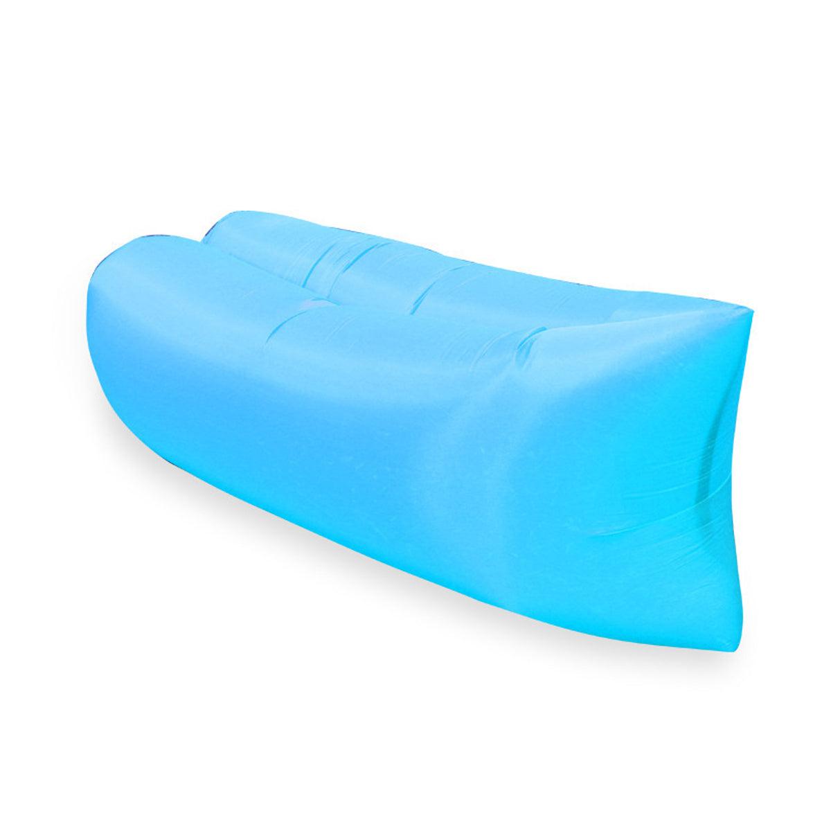 Fast Inflatable Lazy Lounge Air Sofa Bed Camping Beach Hangout Sleeping Bag - Purple