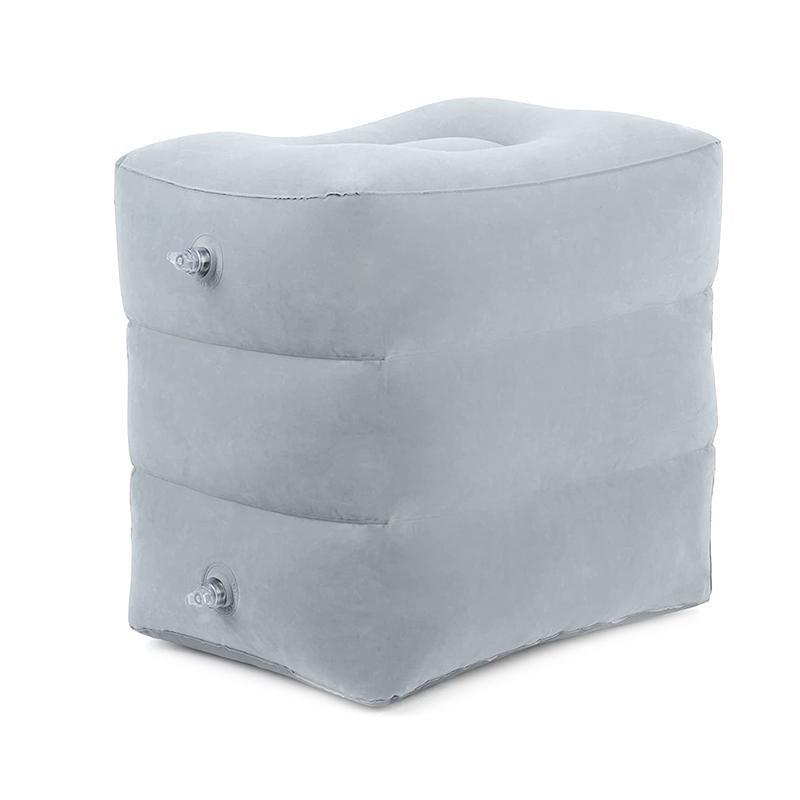 Inflatable Foot Rest Travel Air Pillow Cushion Office Home Leg Footrest Relax