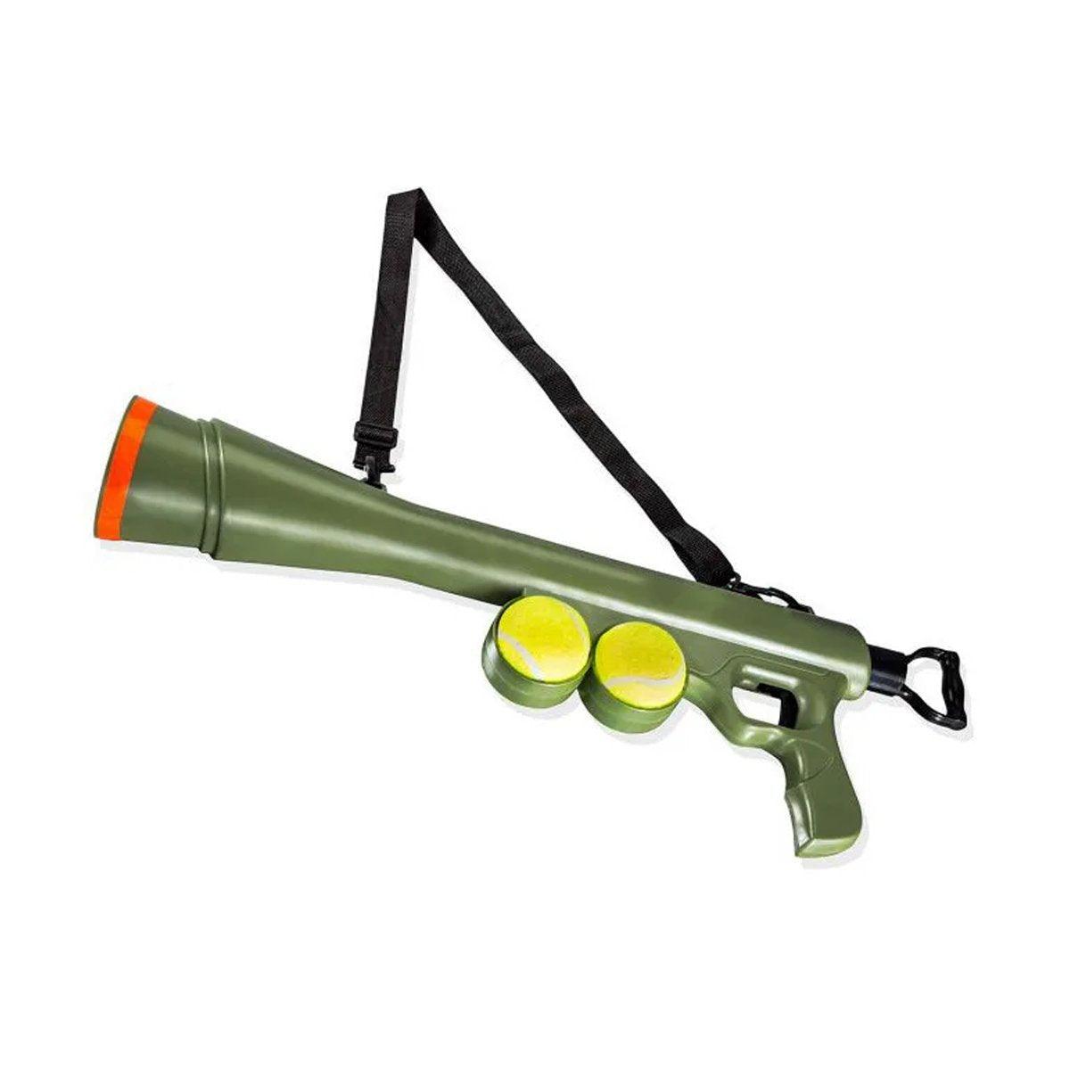 Interactive Pet Tennis Ball Launcher Toy for Training and Play Supplies Fun