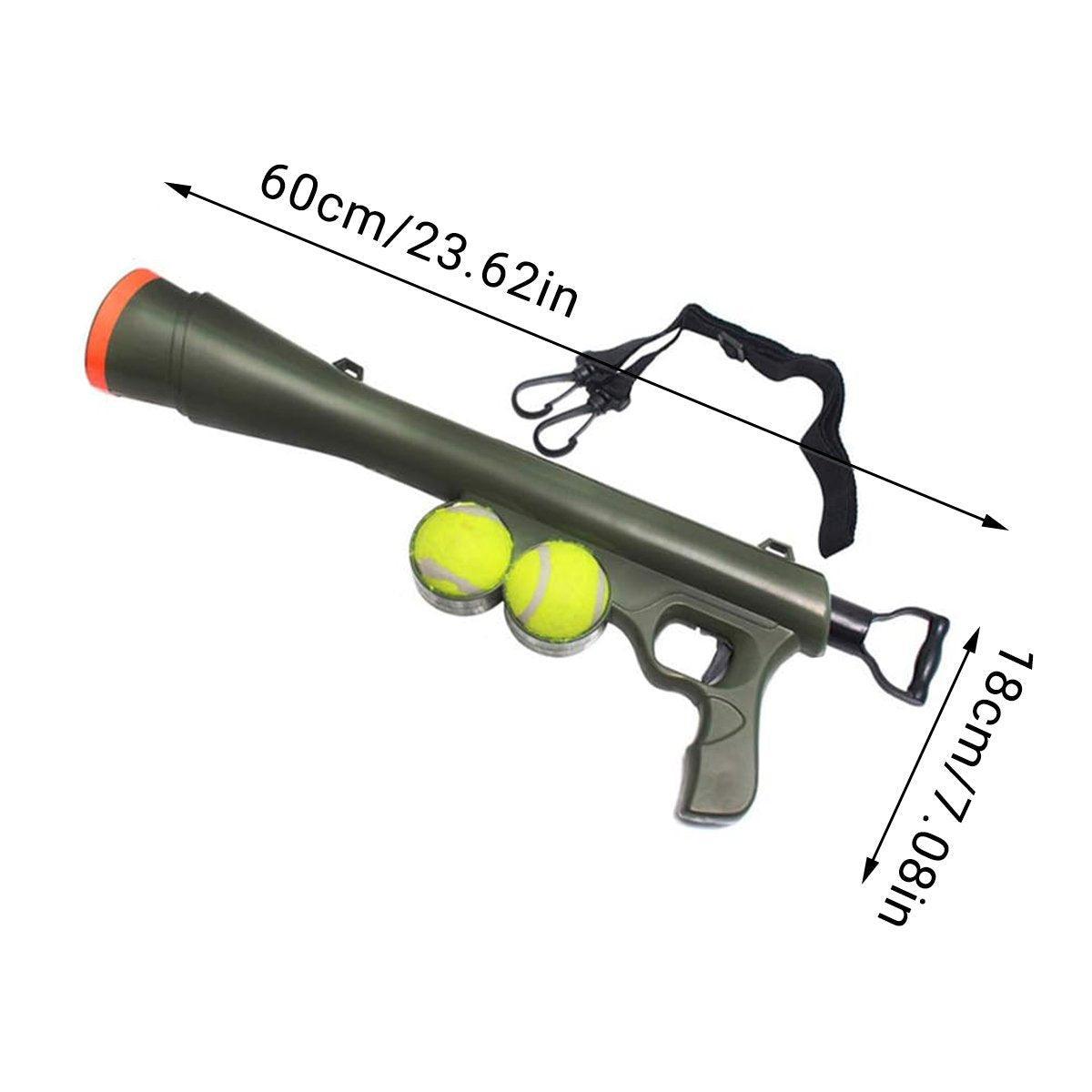 Interactive Pet Tennis Ball Launcher Toy for Training and Play Supplies Fun