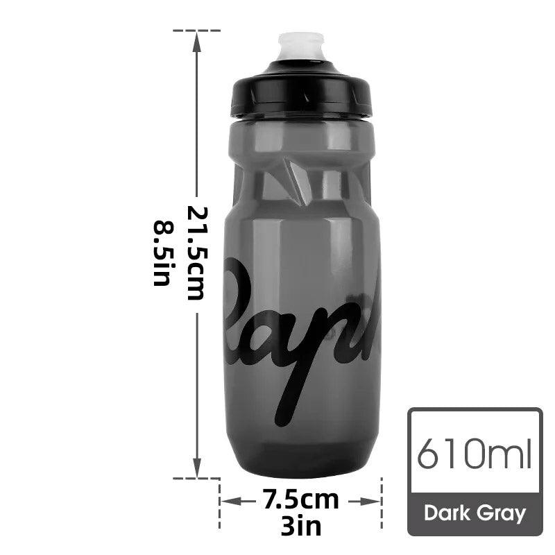 610ML Cycling Water Bottle Outdoor Sports Portable Squeeze Bottle Leakproof - Black
