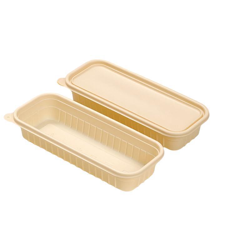 Biodegradable Corn Starch Meal Prep Containers Lids Durable Multi Compartment - C1