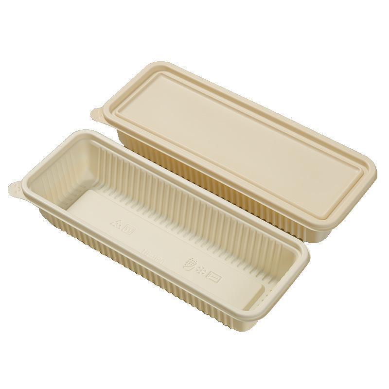 Biodegradable Corn Starch Meal Prep Containers Lids Durable Multi Compartment - C2A