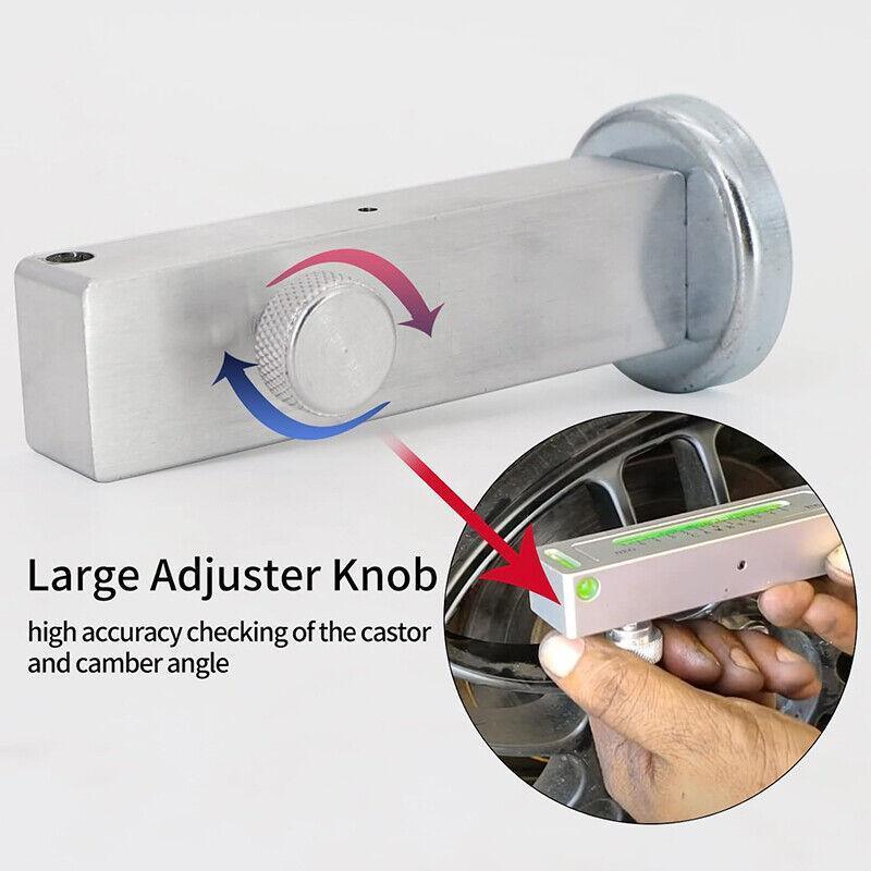 Auto Car Camber Castor Strut Wheel Alignment Adjustable Magnetic Gauge Tool