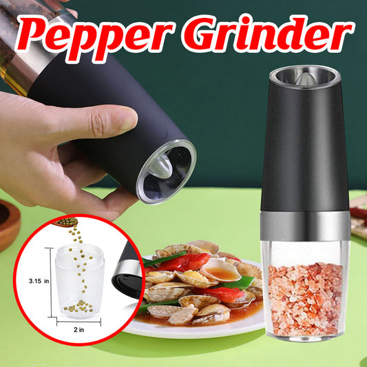 Automatic Gravity Electric Salt or Pepper Mill Grinder Led Battery-Operated