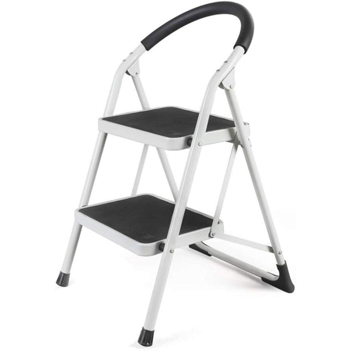 Folding Portable Multi Step Ladder with Handrail Household A Type Iron Ladder