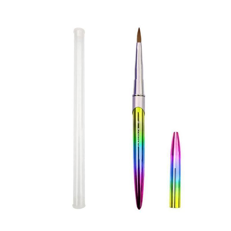 Kolinsky Acrylic Nail Art Brush Manicure Powder Professional Tools Size 2-18 - 14#