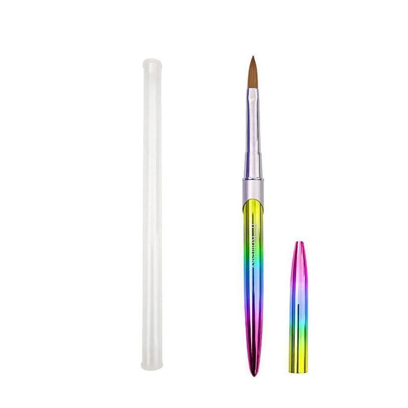 Kolinsky Acrylic Nail Art Brush Manicure Powder Professional Tools Size 2-18 - 14#