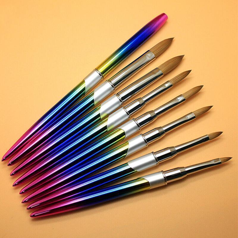 Kolinsky Acrylic Nail Art Brush Manicure Powder Professional Tools Size 2-18 - 16#