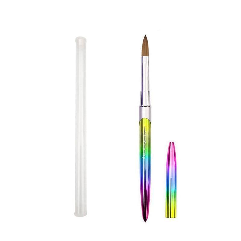 Kolinsky Acrylic Nail Art Brush Manicure Powder Professional Tools Size 2-18 - 16#