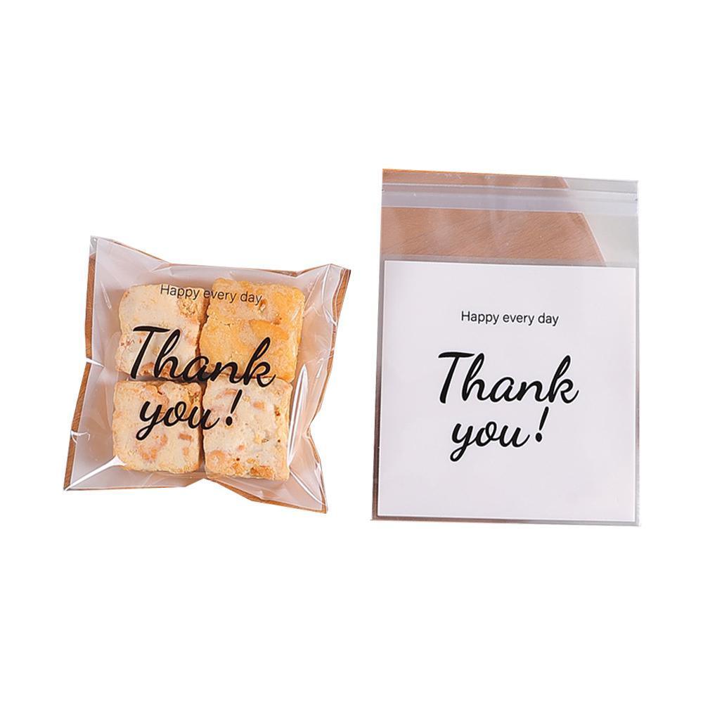 500 Pack Self Adhesive Cookie Packaging Bags Vibrant Designs OPP Material - Big Mouth Cartoon 14*14*3cm