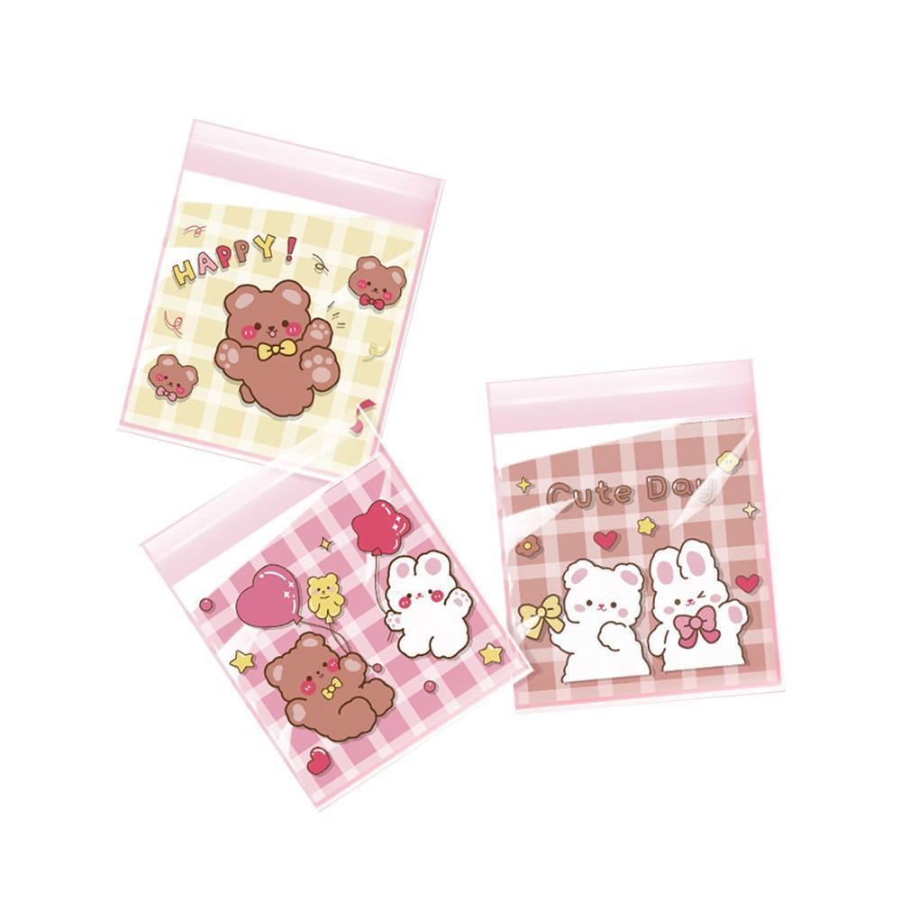 500 Pack Self Adhesive Cookie Packaging Bags Vibrant Designs OPP Material - Beer 14*14*3cm