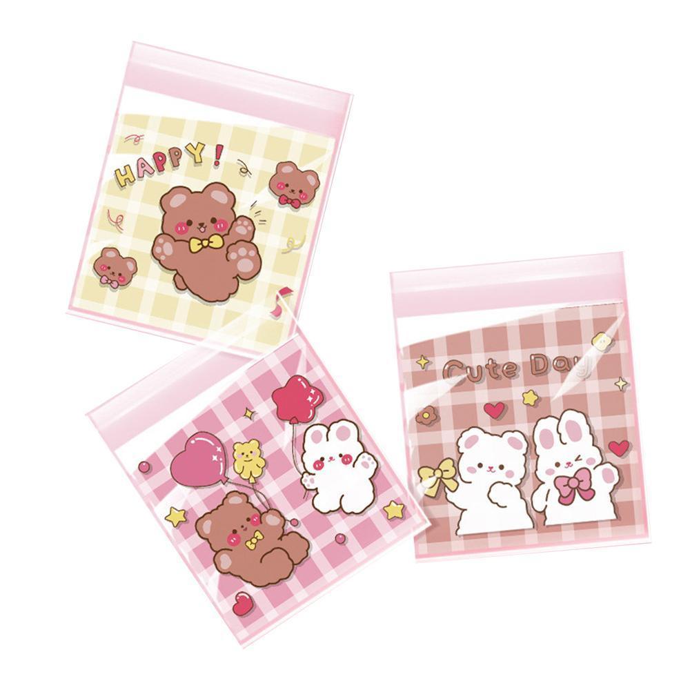 500 Pack Self Adhesive Cookie Packaging Bags Vibrant Designs OPP Material - Beer 14*14*3cm