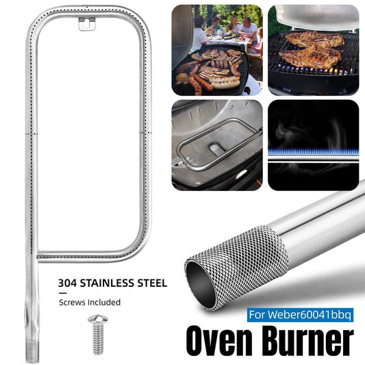 For Weber Q200 Q220 Q2000 Q2200 Stainless Steel Grill Burner Tube With Screw