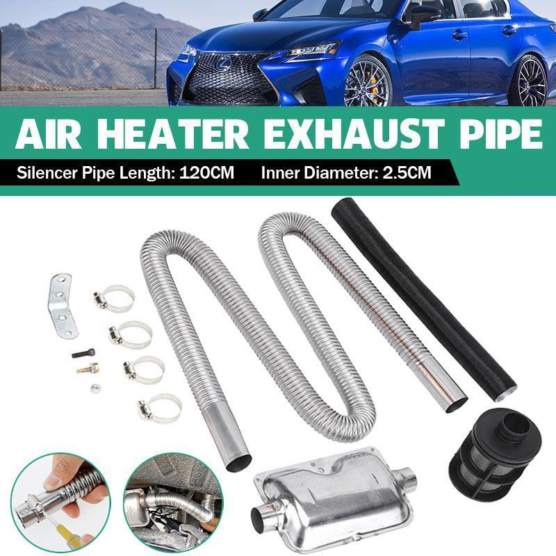 Air Diesel Heater Car Parking Exhaust Pipe Hose + 24Mm Silencer Muffler Filter