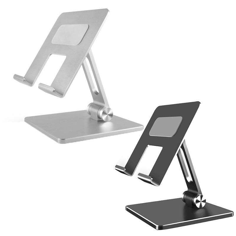 Aluminum Alloy Tablet Phone Holder Desk Stand Bracket Foldable For Ipad Pro 12.9 - Grey