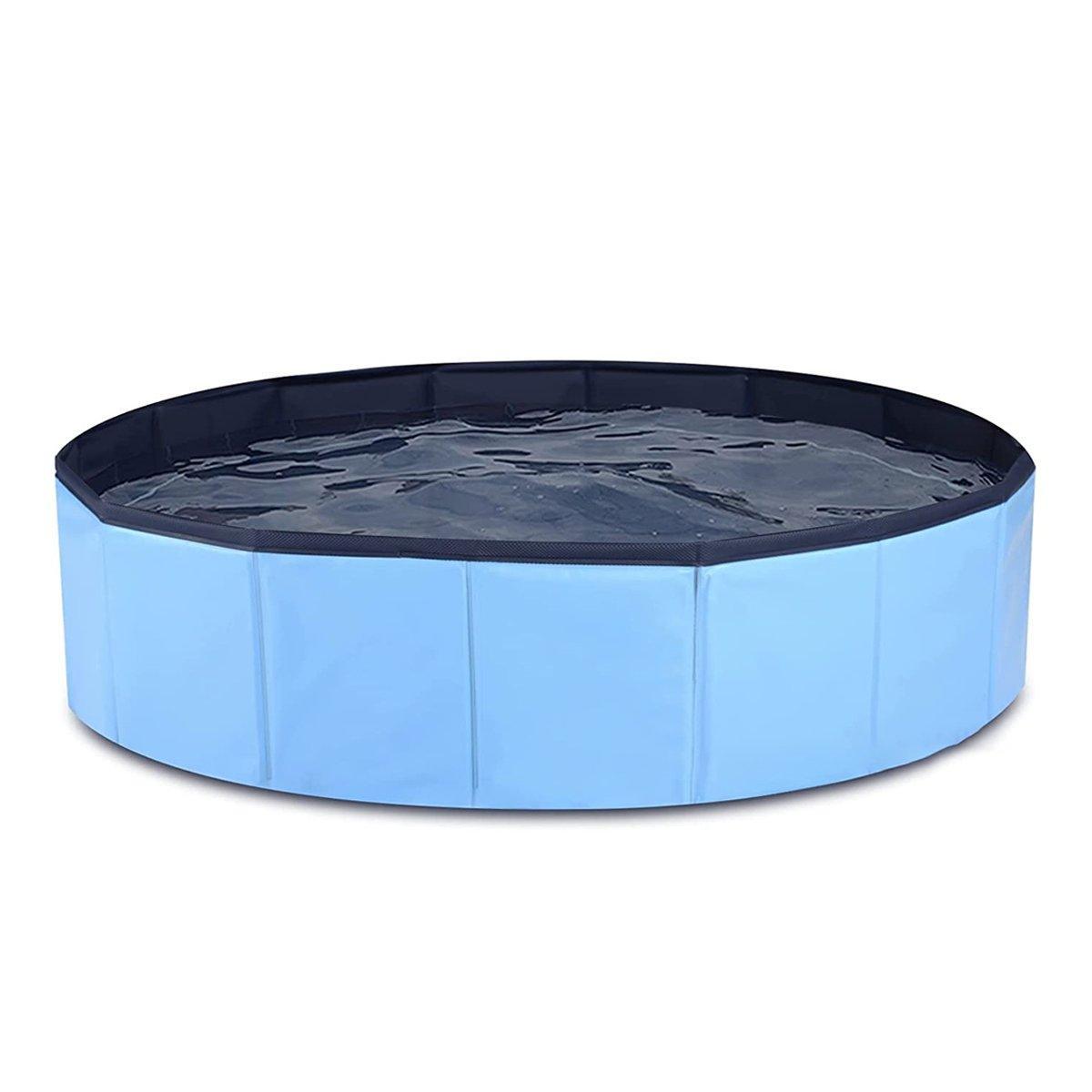 Pet Swimming Pool Foldable Portable Pool for Dogs Outdoor Summer Play - Grey-120x30cm