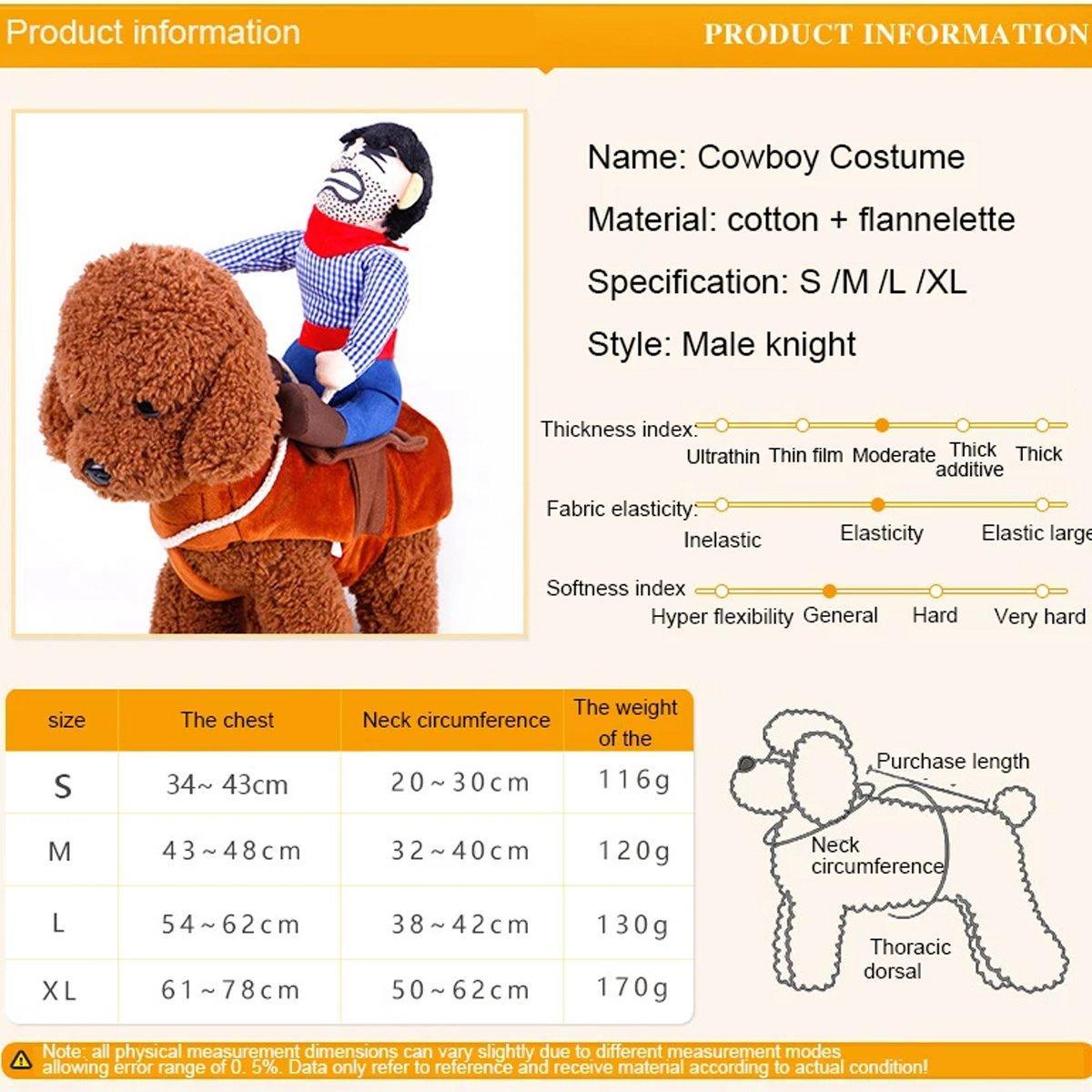 Halloween Dog Costume Pet Accessories Funny Dress Up for Small Medium Dogs - New Pirate-XL