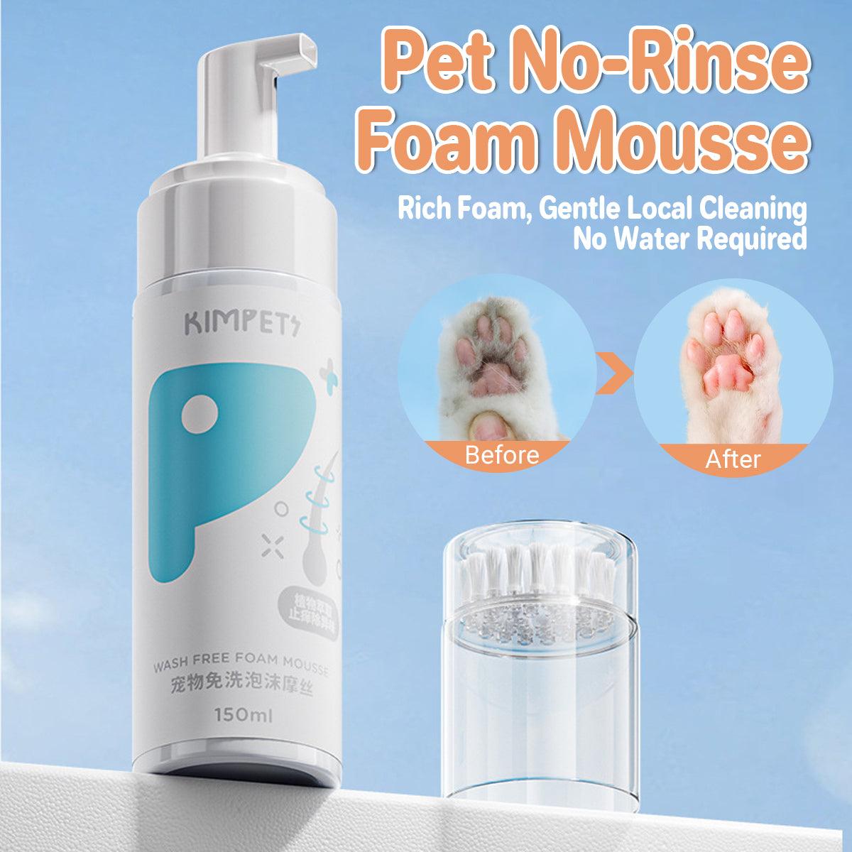 150ml Pet Dry Cleaning Foam Free Clear Body Wash Mousse for Dogs and Cats