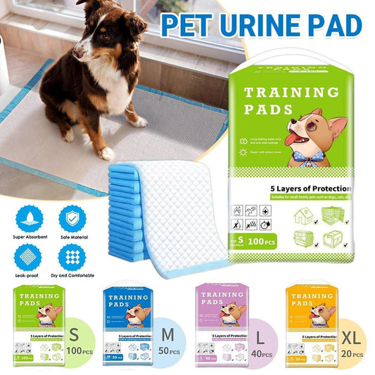 Large Puppy Dog Training Pads Pet Toilet Thickened Pee Pads Mat Indoor Absorbent - XL ( 90*60cm) - 20PCS