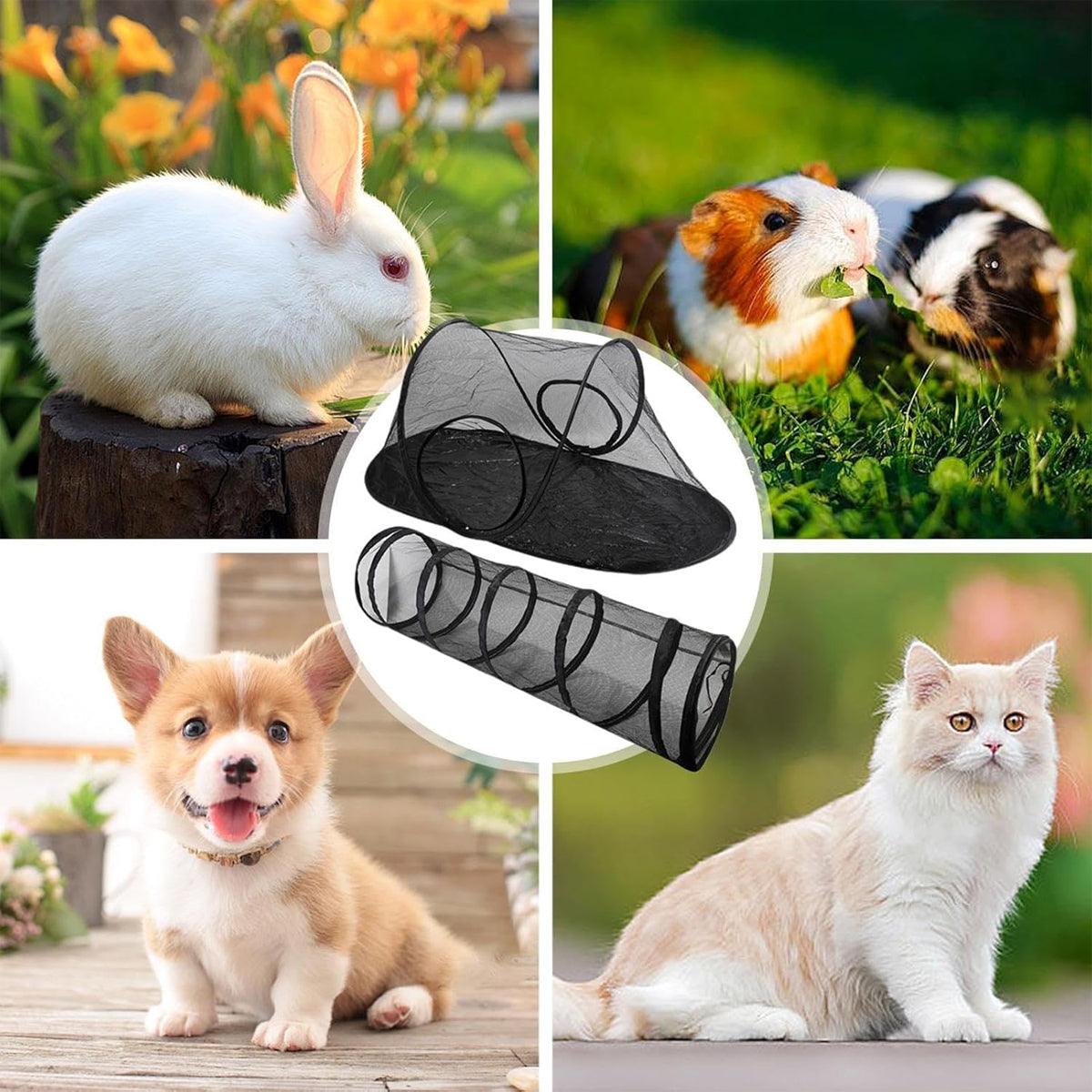 Outdoor Pet Tent Nest Foldable Cat Tunnel Playhouse Portable Shelter for Cats