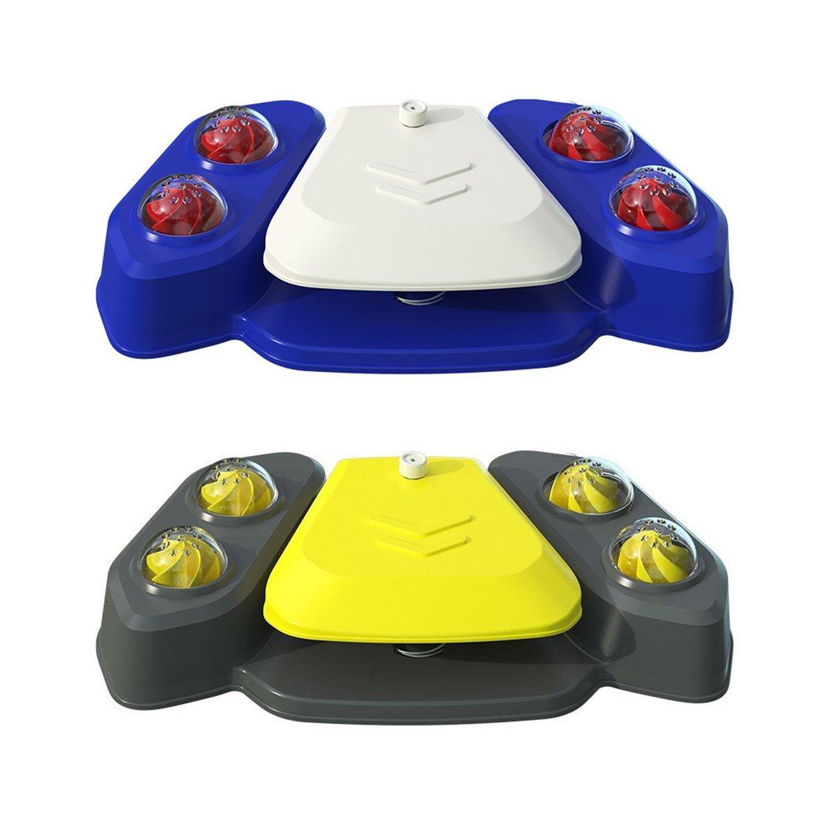 Automatic Water Feeder Dispenser with Bath Spray and Footstep Dog Toys for Pets - Blue