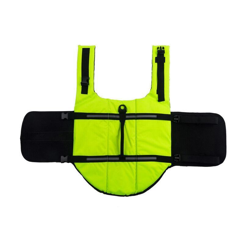 Dog Life Jacket Pet Swim Vest Floatation Aid for Boating and Water Activities Green - L