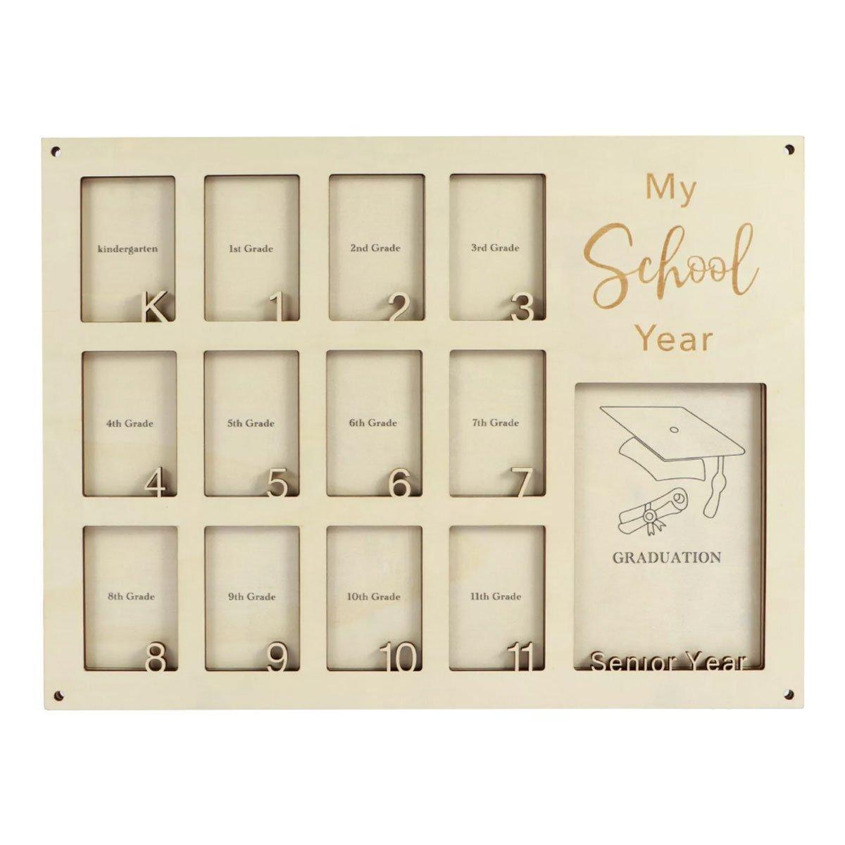 Graduation School Years Photo Frame Collage Gift Keepsake Memory Display Holder