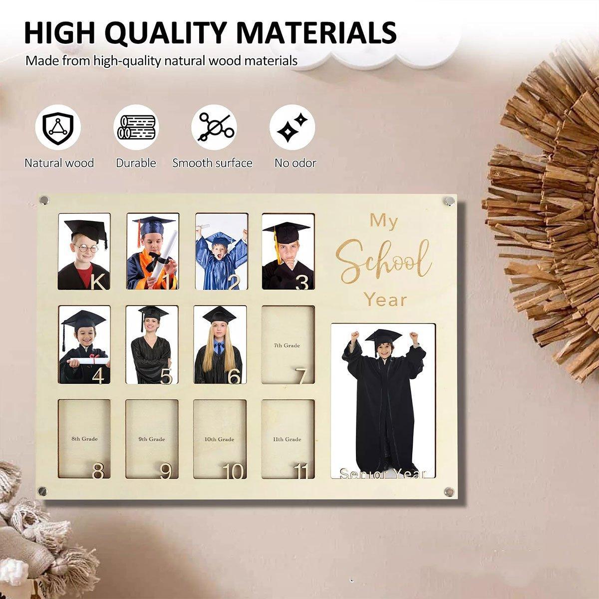 Graduation School Years Photo Frame Collage Gift Keepsake Memory Display Holder