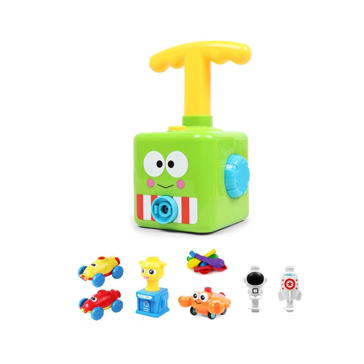 Kids Balloon Powered Car Toy Air Pump Racer Launcher Fun Vehicle Pump Toys - Black Bird