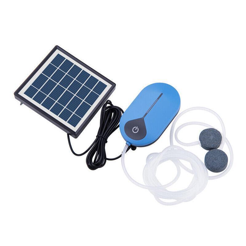 Auto Day/Night Solar Powered Oxygenator Air Pump Oxygen Aerator Fish Pond Pool