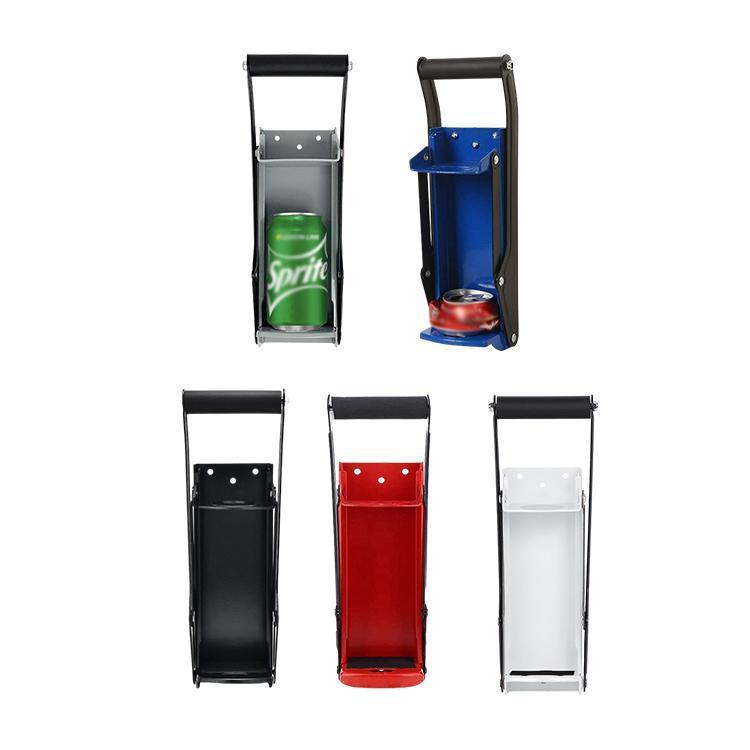 Can Crusher 12/16oz Beer Smasher Aluminium Recycling Wall Mount Bottle Opener - Red