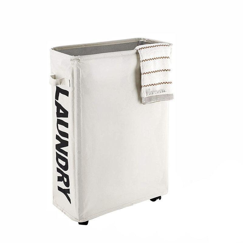 Large Foldable Laundry Washing Clothes Storage Bag Hamper Basket Bin Organiser - Light Blue