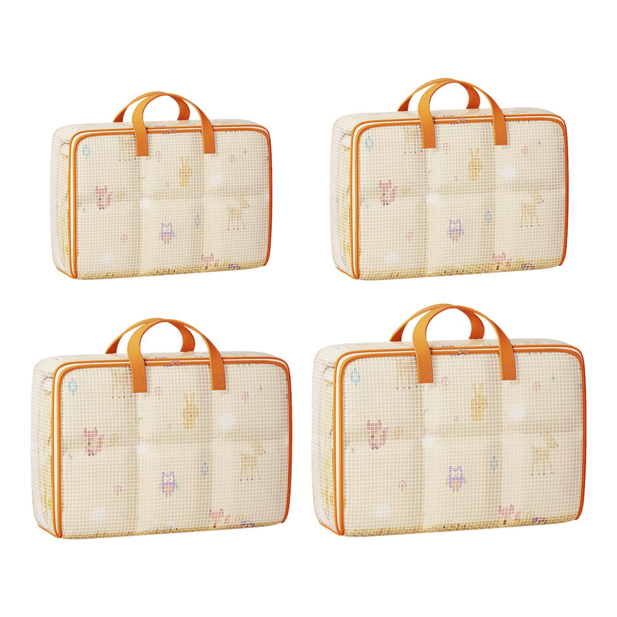 4pcs Large Capacity Quilt Storage Bags for Clothes Luggage Moving Organising Bag