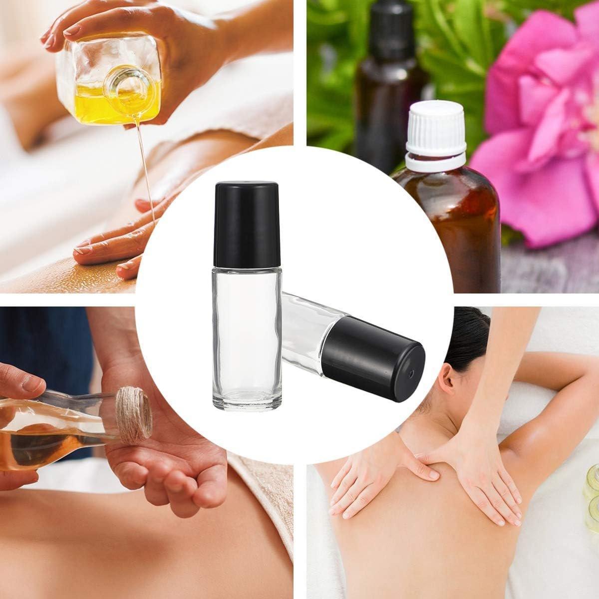 16X Clear Glass Roll On Bottle 30ml Extra Large Roller Ball Perfume Oil Underarm