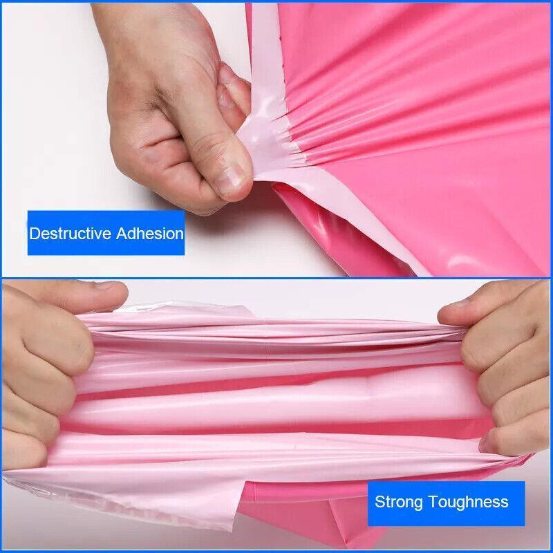 Poly Mailer Bags Mailing Satchel Plastic Courier Self Sealing Packing Rose Red - 32*45CM