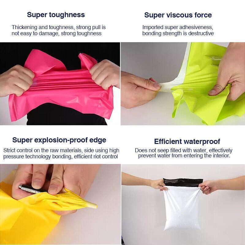 Poly Mailer Bags Mailing Satchel Plastic Courier Self Sealing Packing Rose Red - 38*52CM