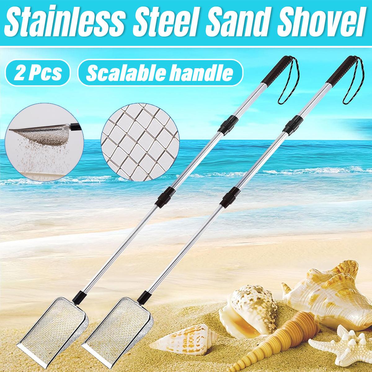 2pcs Long Handle Pet Litter Scoop Climbing Chicken Beach Scoop for Cats Dogs