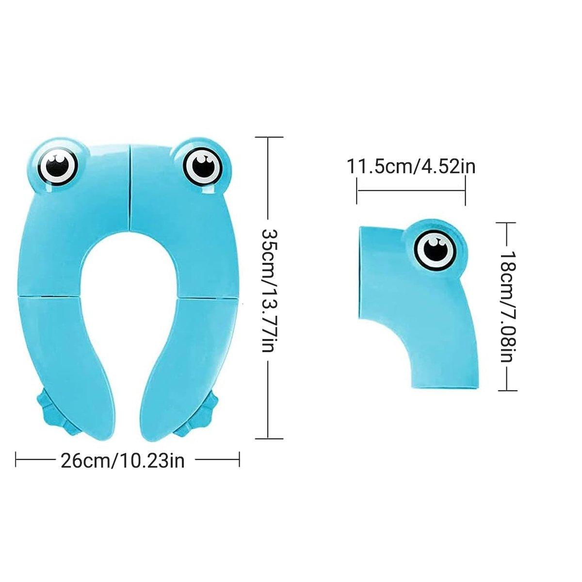 Blue Kids Toilet Seat Washer Portable Baby Training Seat for Easy Potty Training