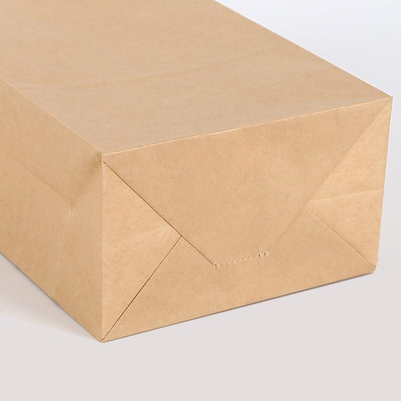 500PCS Disposable Greaseproof Brown Paper Bags Bread Snacks Eco-Friendly
