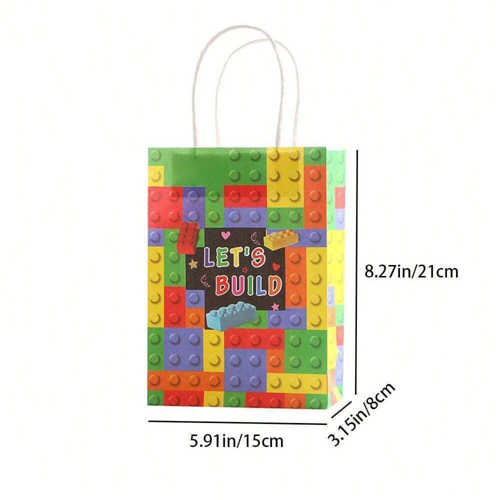 30PCS Fashion Ball Kraft Paper Gift Bag Festivals gift tote bag Party Favor Bag - Soccer-30pcs