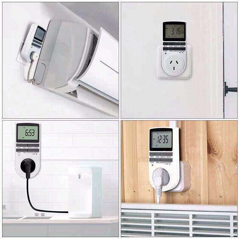 240V Digital Programmable Timer Switch Plug In Socket Power Clock AU Plug