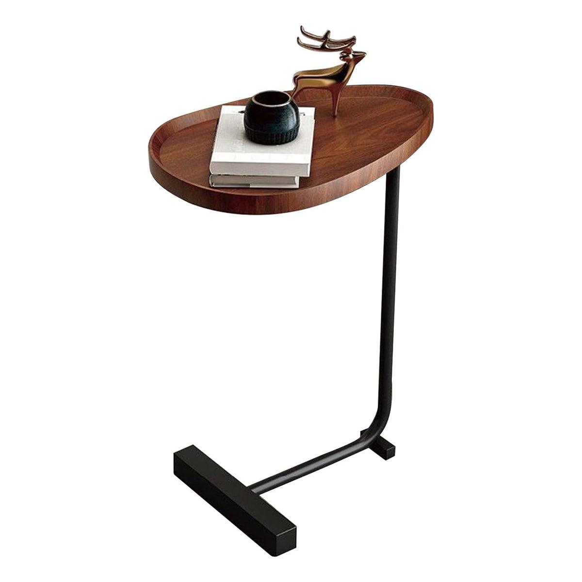 Fashion Snack Side Table C Shaped End Table for Sofa Couch Bed Small Living Room