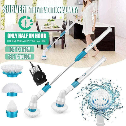 Electric Cordless Chargeable Spin Scrubber Turbo Scrub Cleaning Brush Bathroom