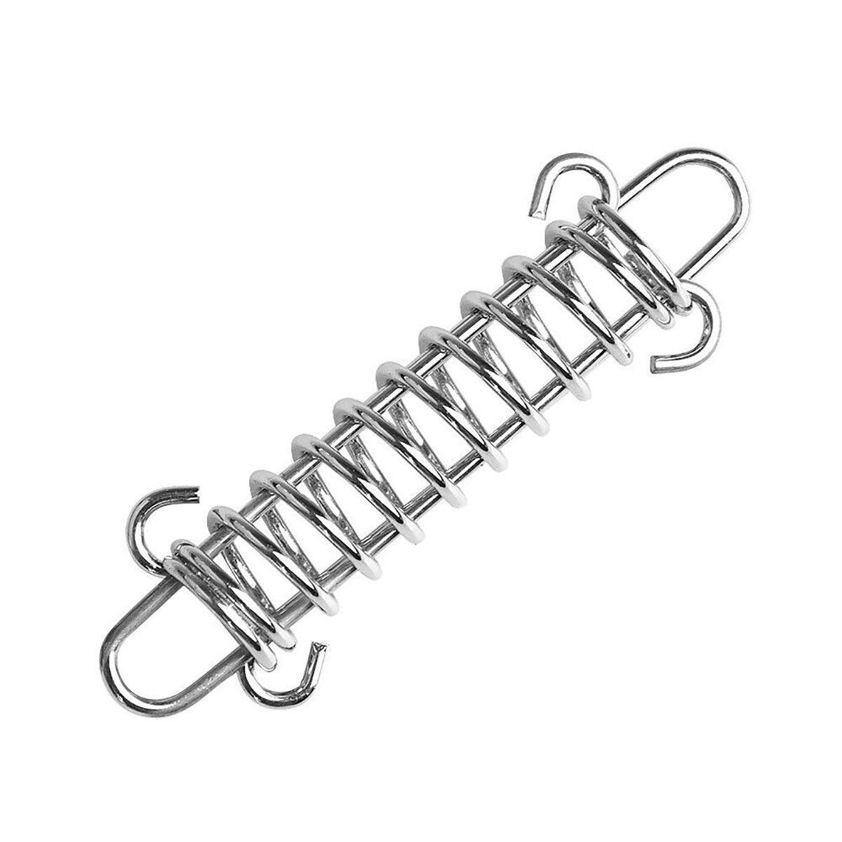 1-15PCS Outdoor Camping Tent Spring Wind Rope Buckle Fix Hook Buckles Silver Red - 10pair