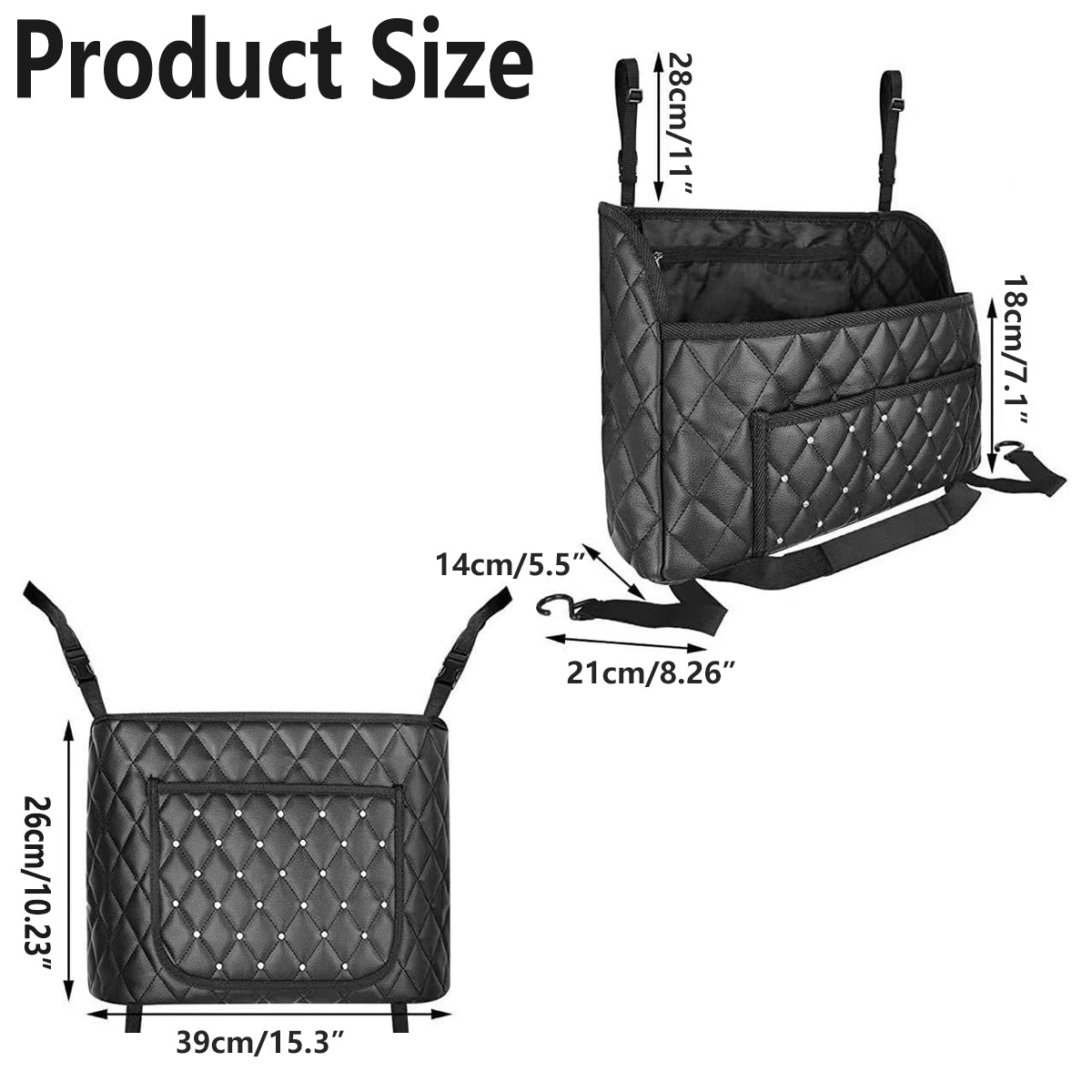 Car Hanging Storage Bag Organiser for Seat Back Front Storage Pocket Holder