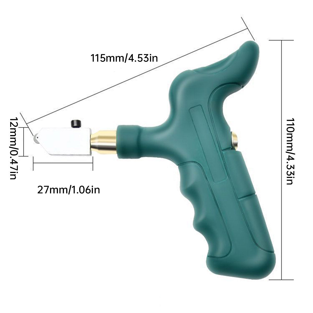 Handheld Ceramic Tile Cutter Portable Diamond Glass Cutter for Thick Tiles Glass